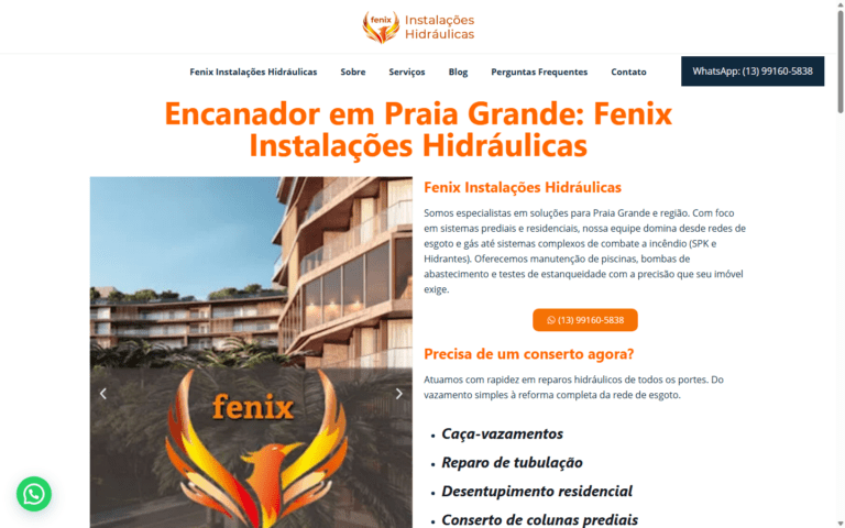 Cliente Fenix Hidraulicas Parque Das Americas Praia Grande Sp Iuji Seo 2026