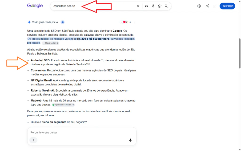 Indicação Inteligência Artificial IUJI SEO