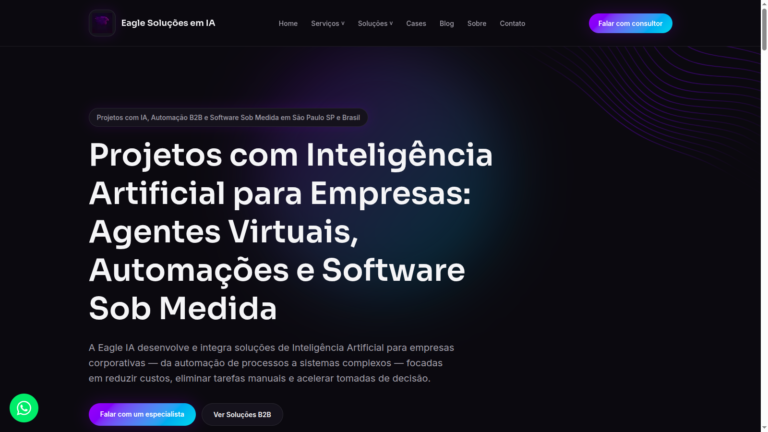 Eagle Ia Solucoes Em Inteligencia Artificial Sao Paulo Sp 2026