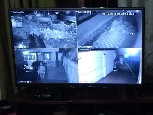 Sistema de CFTV com 4 câmeras de segurança – Rua Guarujá – Balneário 