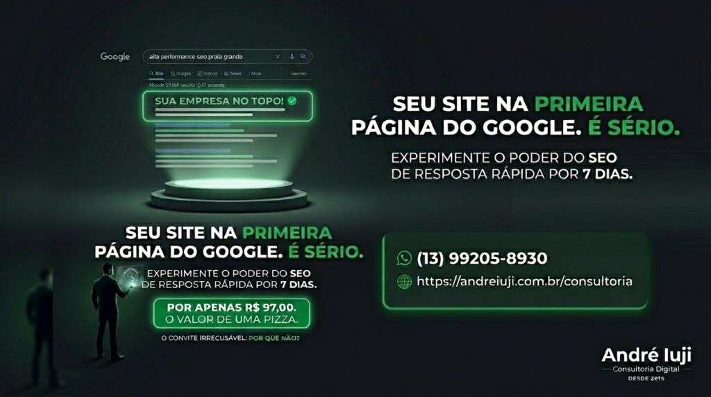 Andre Iuji Consultoria Digital Seo De Alta Performance Teste Por 7 Dias Marketing Digital Praia Grande Sao Paulo Sp Brasil Google Meu Negocio