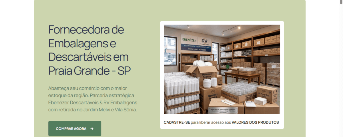 Cliente Ebenezer Descartaveis Rv Embalagens Jardim Melvi Vila Sonia Praia Grande Sp Iuji Seo 2026