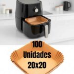 Kit 100 Formas De Papel Para Airfryer Descartavel Antiaderente Bandeja Quadrada Ciclo Alternativa Afiliado Mercado Livre