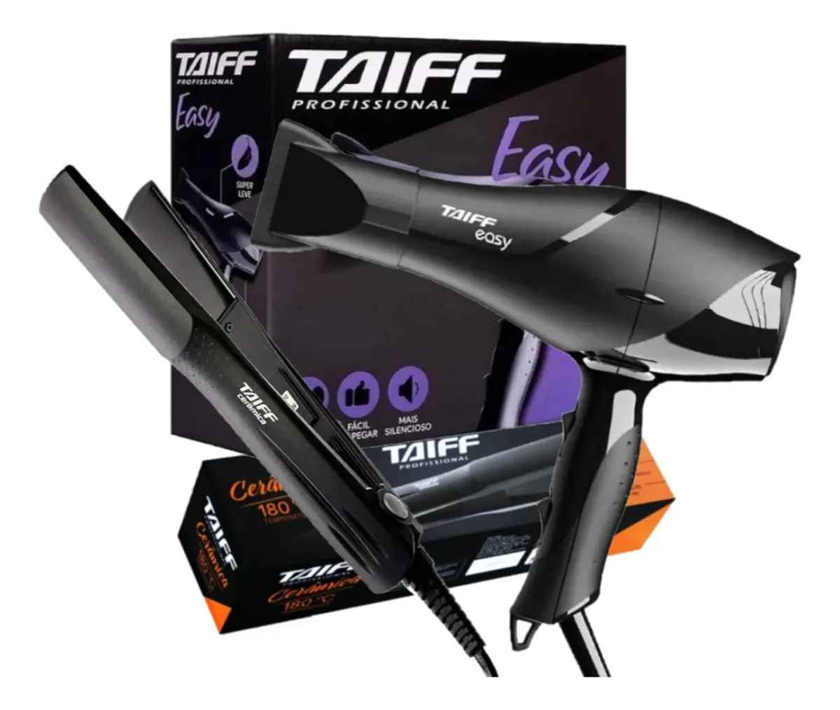 Kit Secador Taiff Easy 1700w 127v Prancha Ceramica 180c Afiliado Mercado Livre