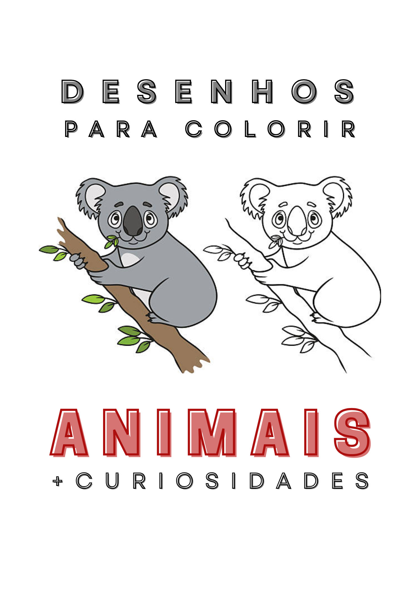 Ebook Livro Infantil Desenhos Para Colorir Animais